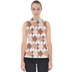 Fabric Texture Geometric Shell Top by Nexatart