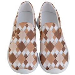 Fabric Texture Geometric Men s Lightweight Slip Ons by Nexatart