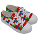 Geometric Maze Chaos Dynamic Kids  Low Top Canvas Sneakers View3