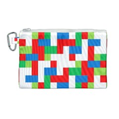 Geometric Maze Chaos Dynamic Canvas Cosmetic Bag (large) by Nexatart