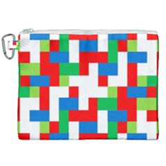 Geometric Maze Chaos Dynamic Canvas Cosmetic Bag (xxl) by Nexatart