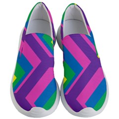 Geometric Rainbow Spectrum Colors Women s Lightweight Slip Ons by Nexatart