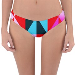 Geometric Pattern Design Angles Reversible Hipster Bikini Bottoms by Nexatart