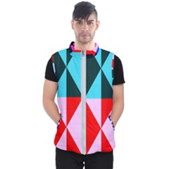 Geometric Pattern Design Angles Men s Puffer Vest by Nexatart