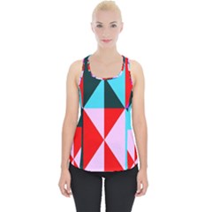 Geometric Pattern Design Angles Piece Up Tank Top