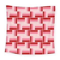 Pink Red Burgundy Pattern Stripes Square Tapestry (large) by Nexatart