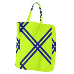 Stripes Angular Diagonal Lime Green Giant Grocery Zipper Tote by Nexatart