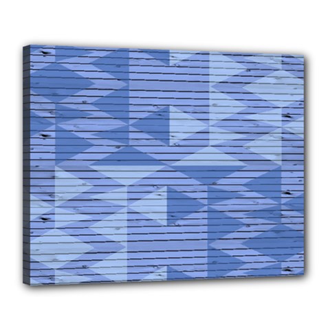 Texture Wood Slats Geometric Aztec Canvas 20  X 16  by Nexatart