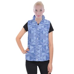 Texture Wood Slats Geometric Aztec Women s Button Up Vest by Nexatart