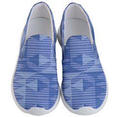 Texture Wood Slats Geometric Aztec Men s Lightweight Slip Ons