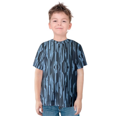 Texture Surface Background Metallic Kids  Cotton Tee by Nexatart