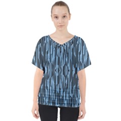 Texture Surface Background Metallic V-neck Dolman Drape Top by Nexatart