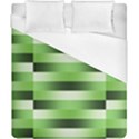 Pinstripes Green Shapes Shades Duvet Cover (California King Size) View1