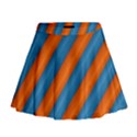 Diagonal Stripes Striped Lines Mini Flare Skirt View1