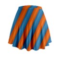 Diagonal Stripes Striped Lines Mini Flare Skirt View2