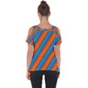 Diagonal Stripes Striped Lines Cut Out Side Drop Tee View2