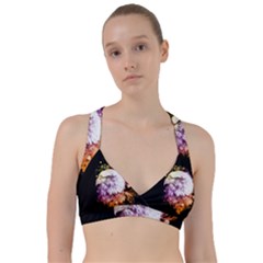 Awesome Eagle With Flowers Sweetheart Sports Bra by FantasyWorld7