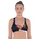 Awesome Eagle With Flowers Cross Back Sports Bra View1