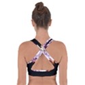 Awesome Eagle With Flowers Cross Back Sports Bra View2