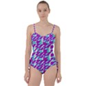 Fabric Textile Texture Purple Aqua Sweetheart Tankini Set View1