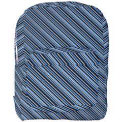 Diagonal Stripes Pinstripes Full Print Backpack by Nexatart