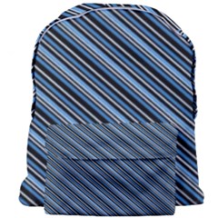 Diagonal Stripes Pinstripes Giant Full Print Backpack by Nexatart