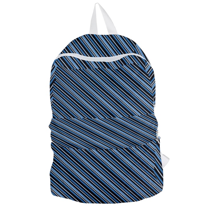 Diagonal Stripes Pinstripes Foldable Lightweight Backpack