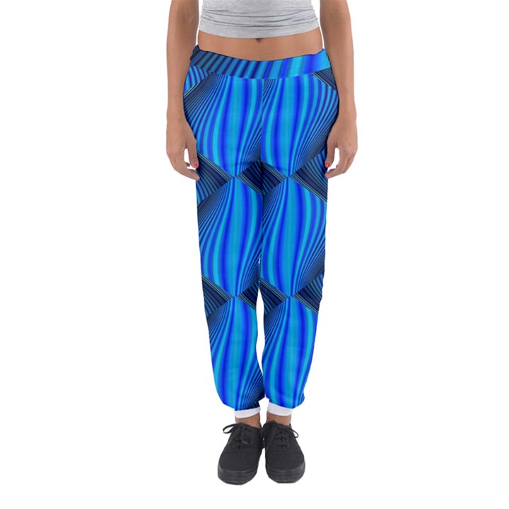 Abstract Waves Motion Psychedelic Women s Jogger Sweatpants