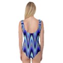 Waves Wavy Blue Pale Cobalt Navy Princess Tank Leotard  View2