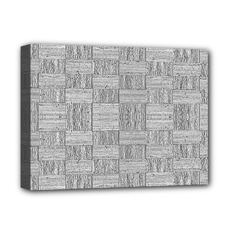 Texture Wood Grain Grey Gray Deluxe Canvas 16  X 12   by Nexatart