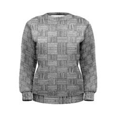 Texture Wood Grain Grey Gray Women s Sweatshirt by Nexatart