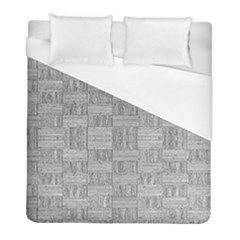 Texture Wood Grain Grey Gray Duvet Cover (full/ Double Size) by Nexatart