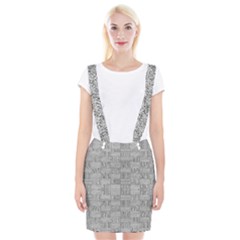 Texture Wood Grain Grey Gray Braces Suspender Skirt by Nexatart