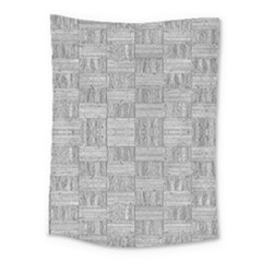 Texture Wood Grain Grey Gray Medium Tapestry by Nexatart