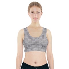 Texture Wood Grain Grey Gray Sports Bra With Pocket by Nexatart