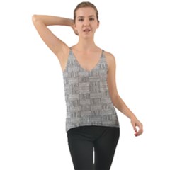 Texture Wood Grain Grey Gray Cami by Nexatart