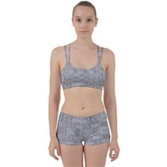 Texture Wood Grain Grey Gray Women s Sports Set by Nexatart