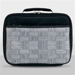 Texture Wood Grain Grey Gray Lunch Bag by Nexatart