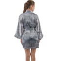 Texture Wood Grain Grey Gray Long Sleeve Kimono Robe View2