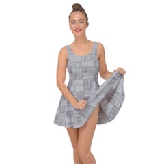 Texture Wood Grain Grey Gray Inside Out Dress by Nexatart