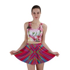 Burst Radiate Glow Vivid Colorful Mini Skirt by Nexatart