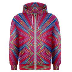 Burst Radiate Glow Vivid Colorful Men s Zipper Hoodie by Nexatart