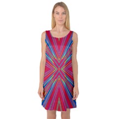 Burst Radiate Glow Vivid Colorful Sleeveless Satin Nightdress by Nexatart