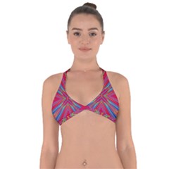 Burst Radiate Glow Vivid Colorful Halter Neck Bikini Top