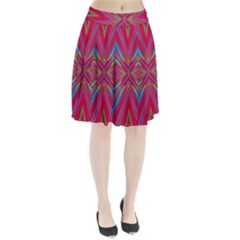 Burst Radiate Glow Vivid Colorful Pleated Skirt by Nexatart