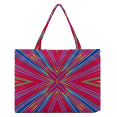 Burst Radiate Glow Vivid Colorful Zipper Medium Tote Bag by Nexatart