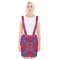 Burst Radiate Glow Vivid Colorful Braces Suspender Skirt by Nexatart