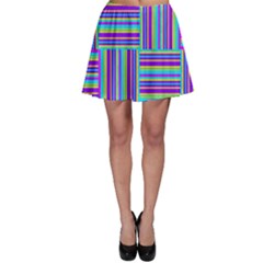 Geometric Textile Texture Surface Skater Skirt by Nexatart