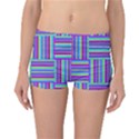 Geometric Textile Texture Surface Reversible Boyleg Bikini Bottoms View1