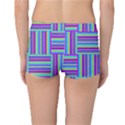 Geometric Textile Texture Surface Reversible Boyleg Bikini Bottoms View2